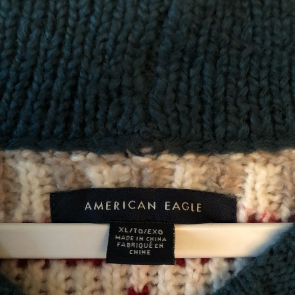 American Eagle | Fair Isle Pull Over Sweater - Picture 5 of 7
